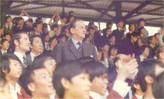 Sir Murray MacLehose watching over the athletes